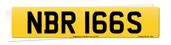 Registration number NBR 166S